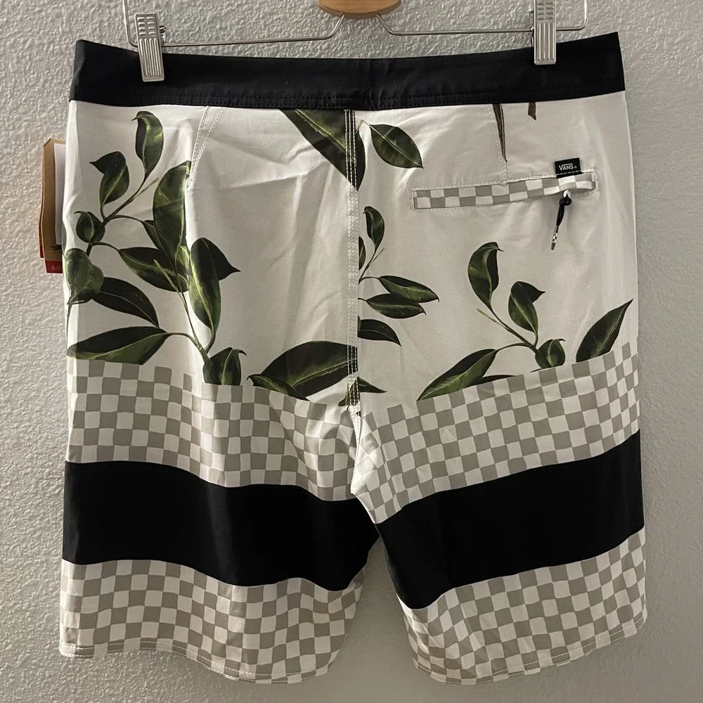 VANS Men's Era Boardshorts Rubber Floral Print Size 32 NWT - Picture 4 of 7